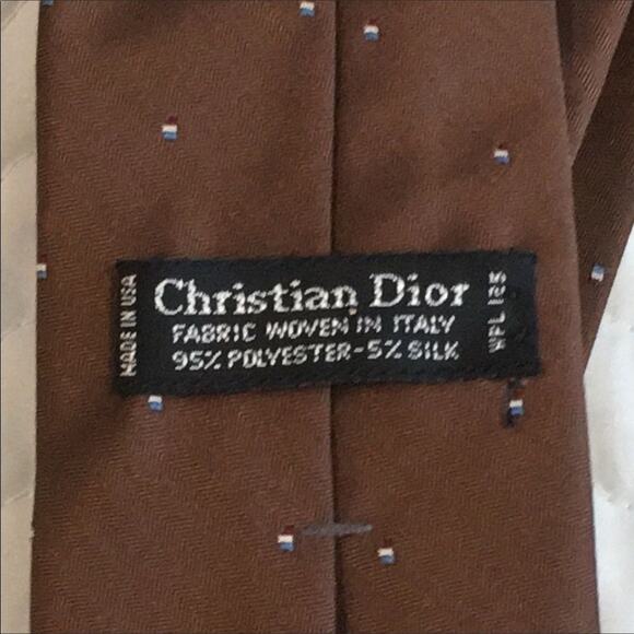 Christian Dior Vintage Tie Brown - Picture 5 of 6